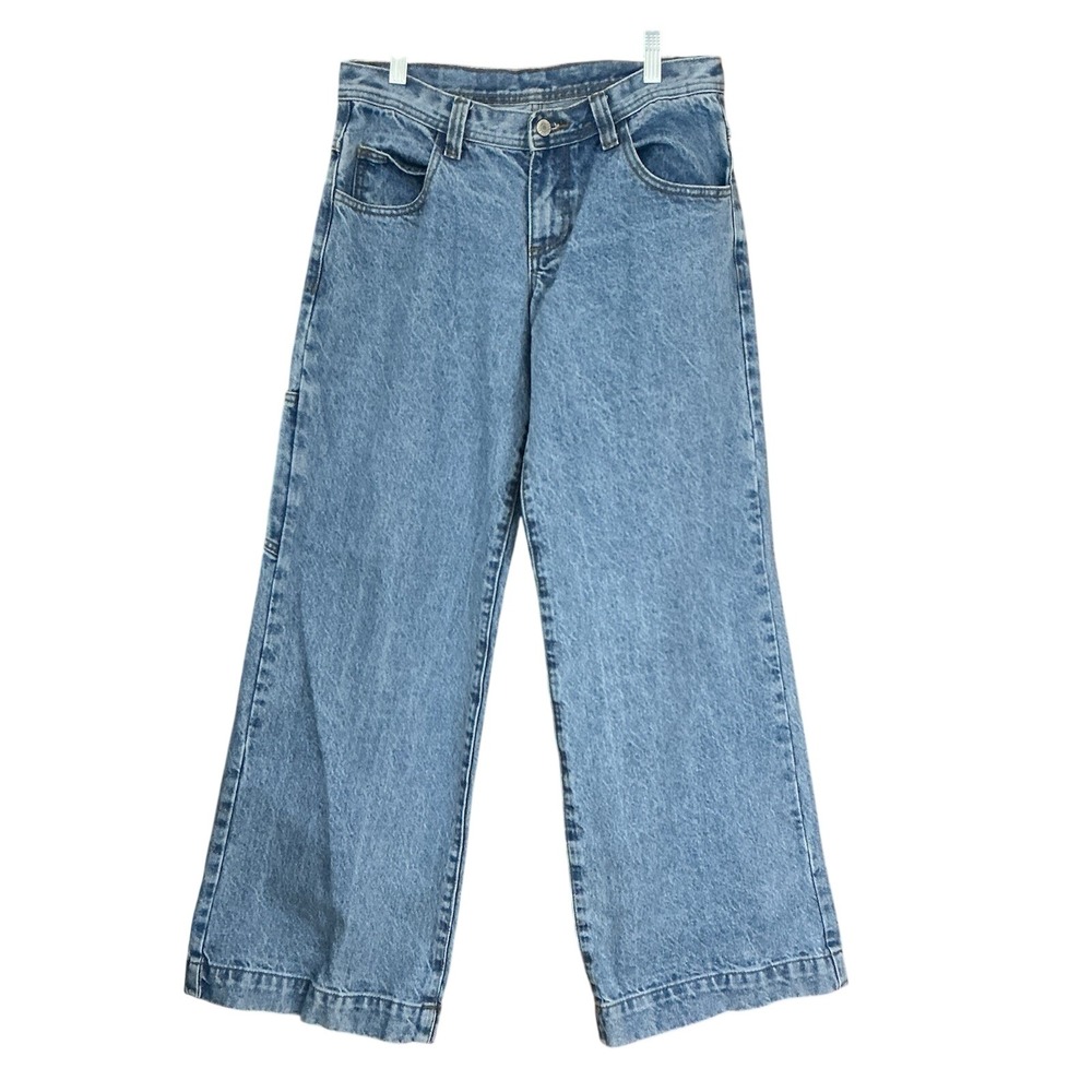 J. Galt Jeans Low Rise Women's Small Wide Leg Denim Grunge Skater 30x30